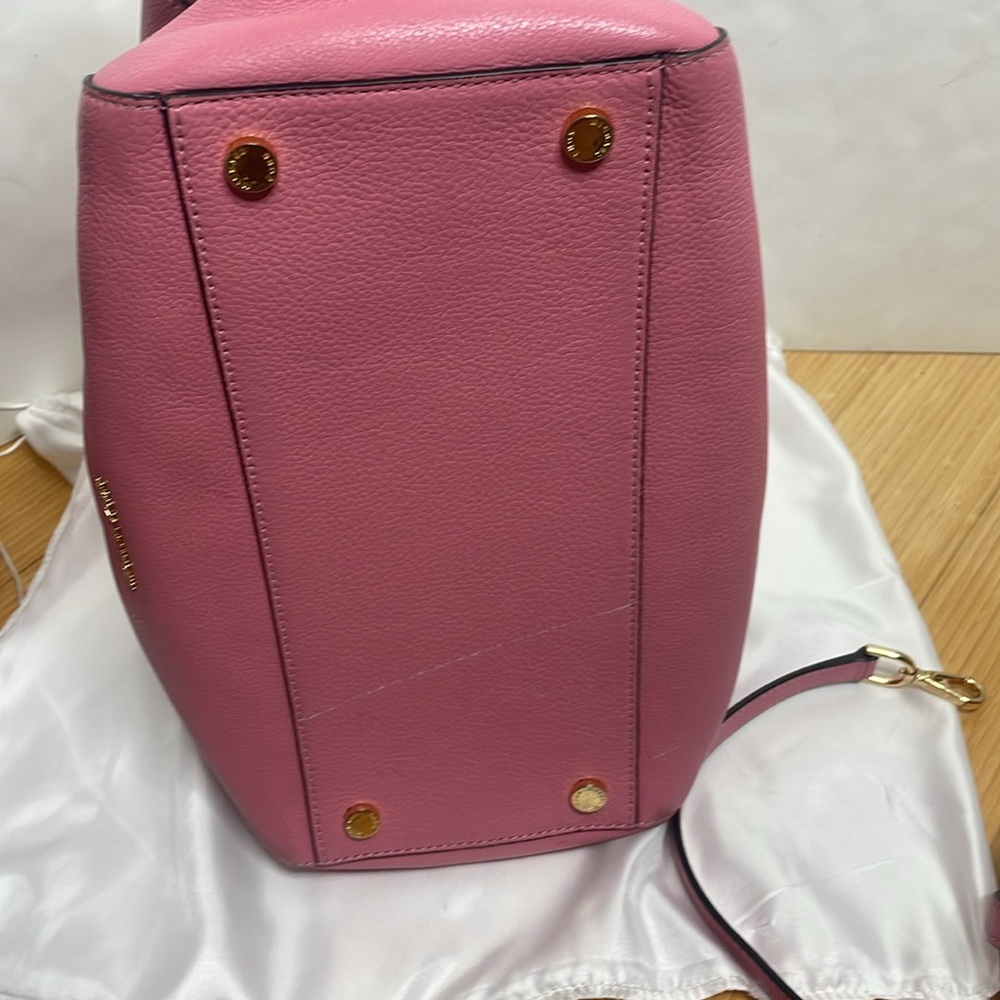 MICHAEL KORS Misty Rose Leather LG Satchel Crossbody Bag 30T6GK3S3L - Picture 7 of 8